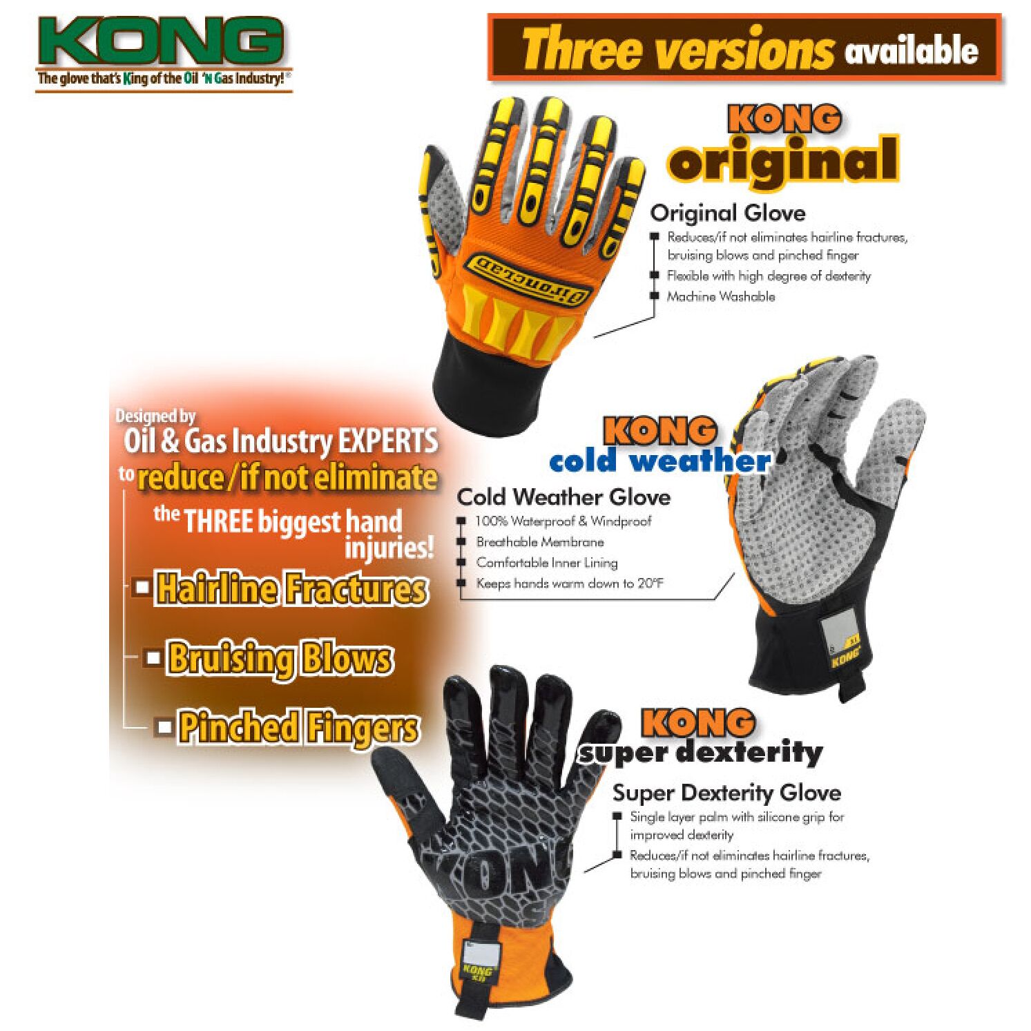 Găng tay chống va đập Kong Original SDX2 - Ảnh 4