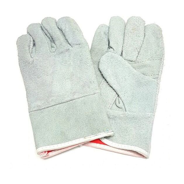 Găng tay da ngắn 2 lớp