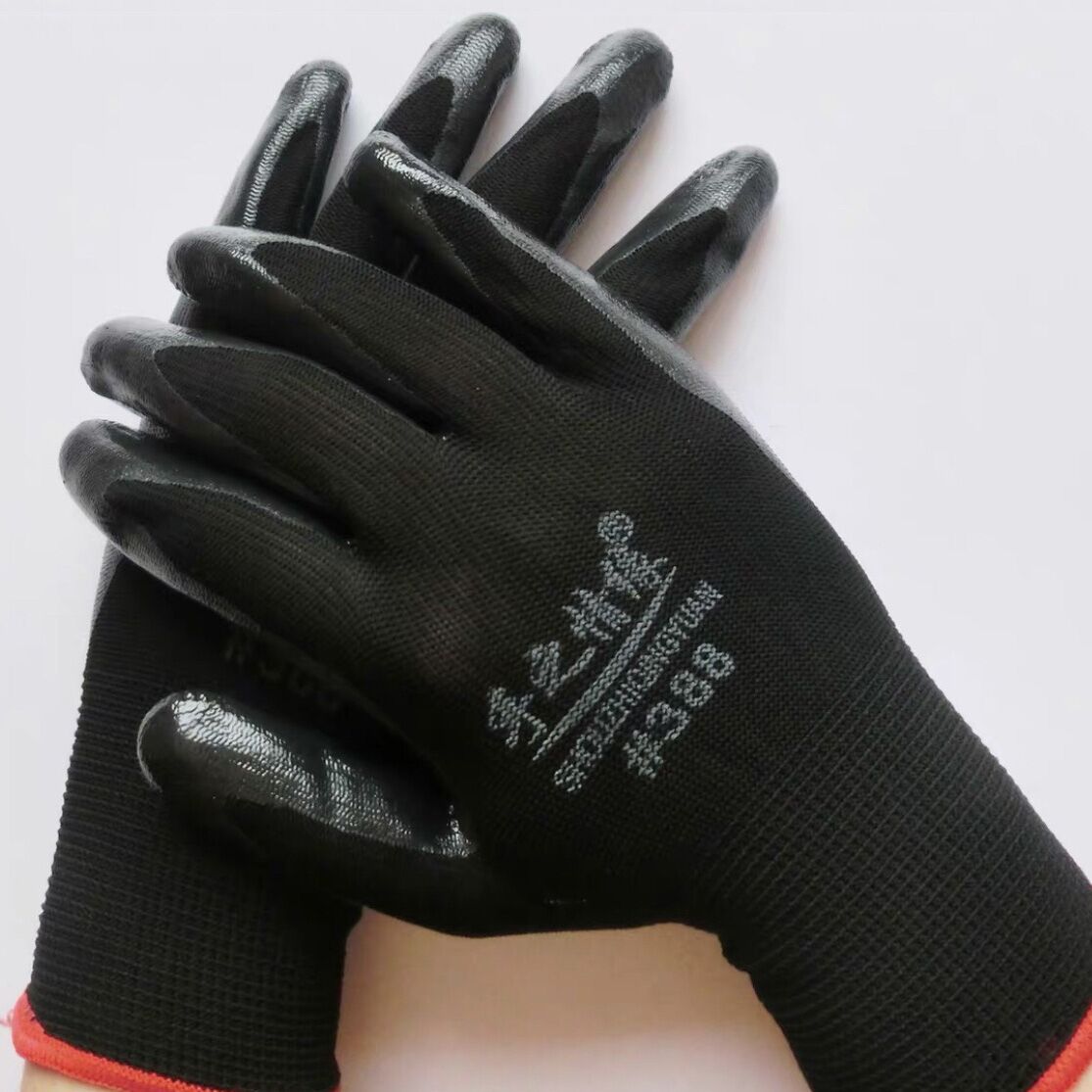 Găng tay len 388 phủ sơn đen 50g - Ảnh 3