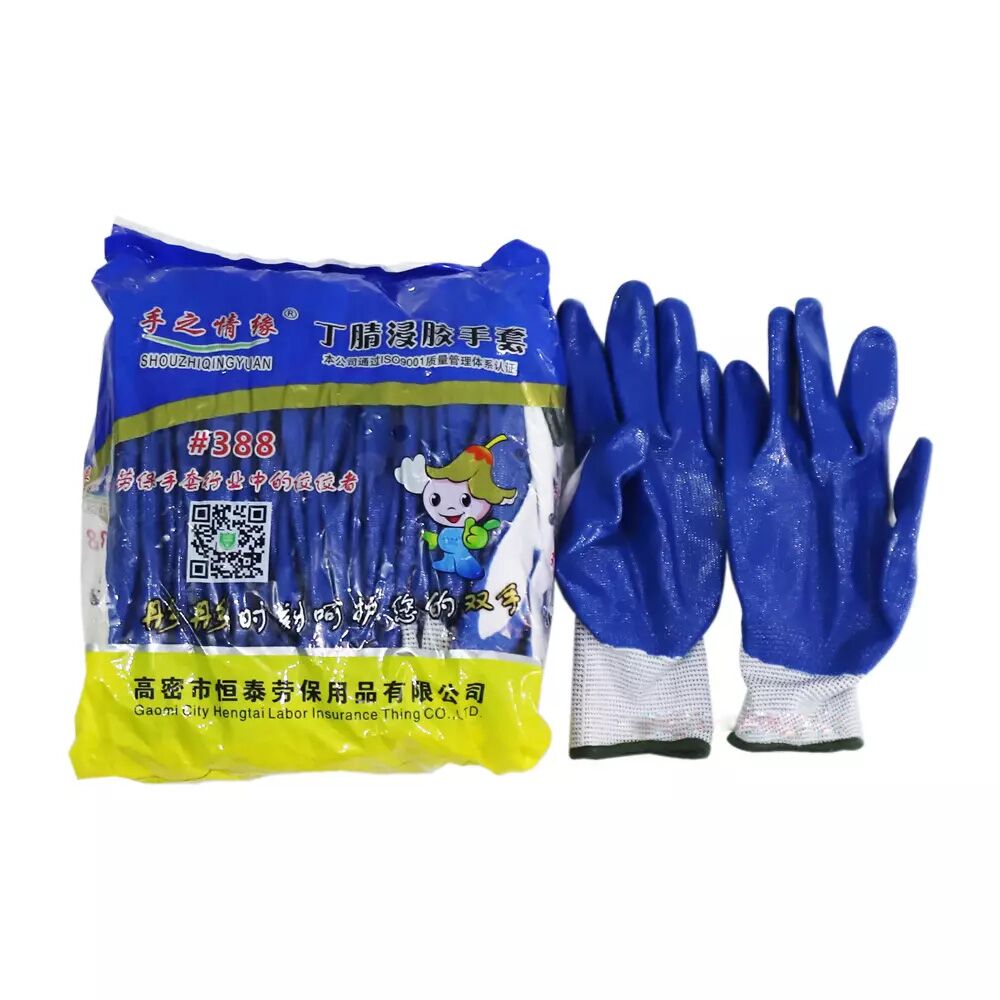 Găng tay len 388 phủ sơn xanh dương 40g - Ảnh 4