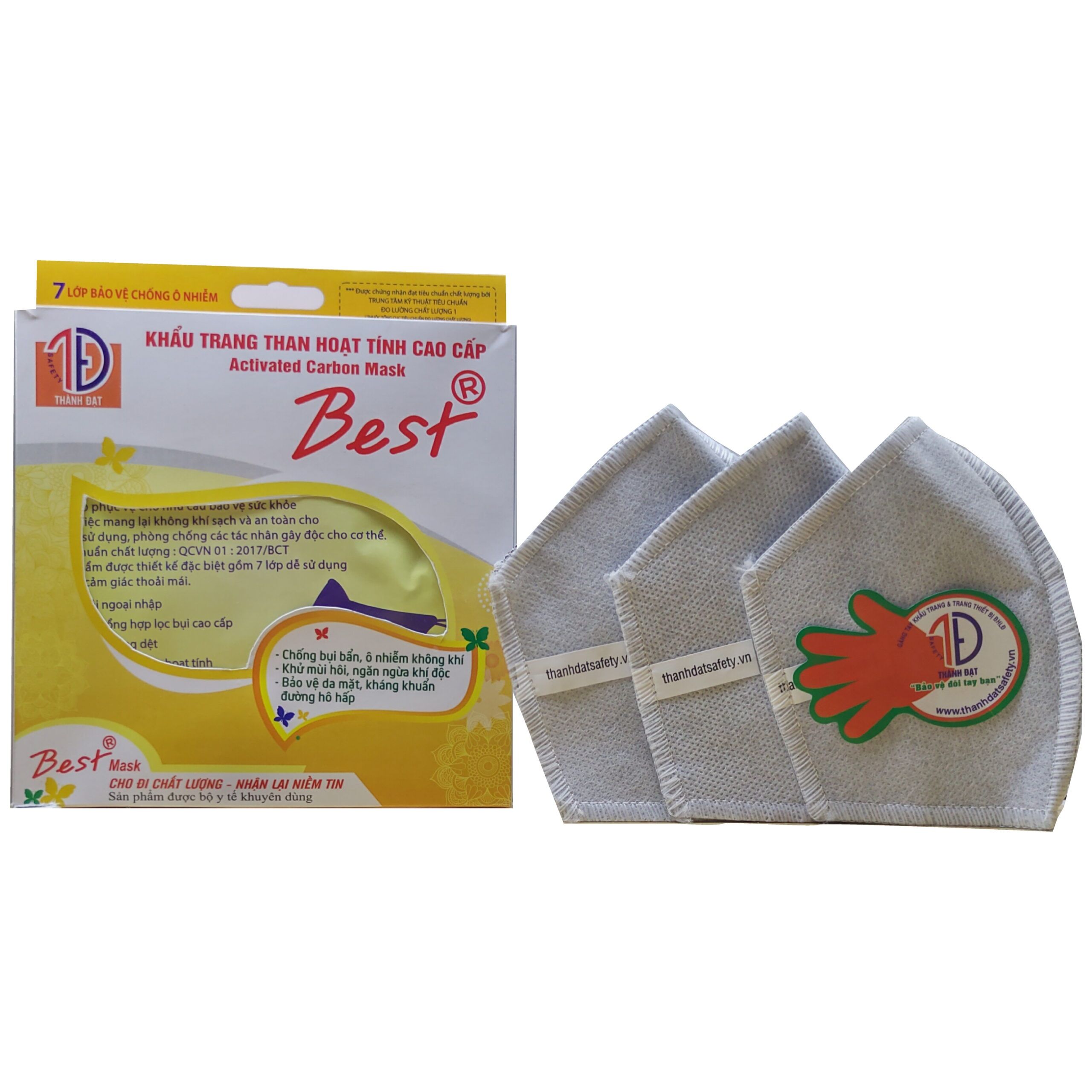 Khẩu trang than hoạt tính Best đeo gáy - Ảnh 3