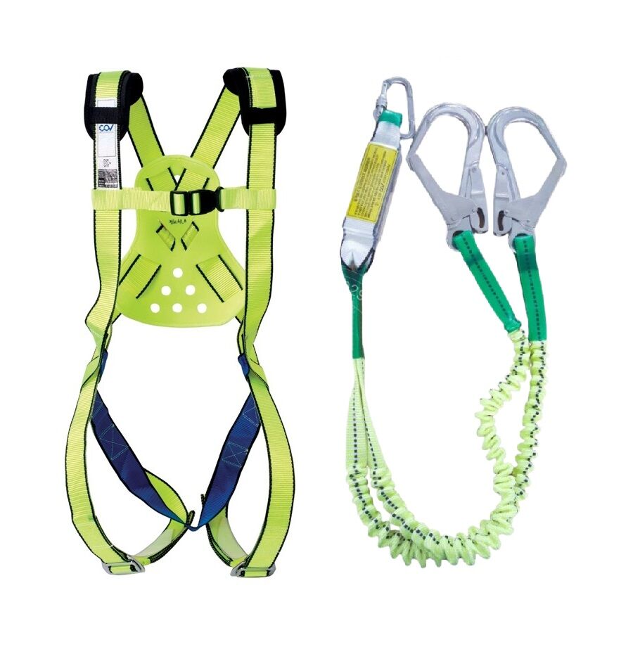 Dây an toàn toàn thân COV AL A 2 móc nhôm dây nhún (không có đai bụng)