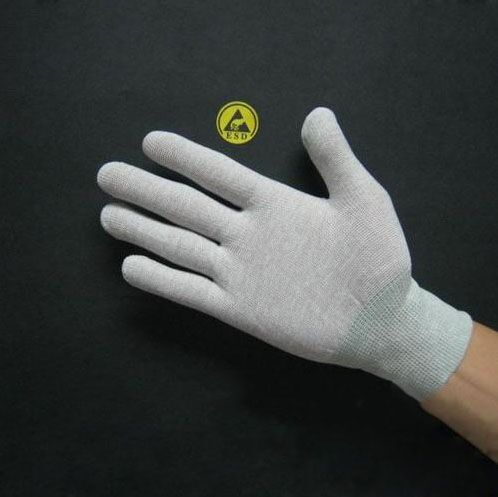Găng tay chống tĩnh điện sợi Carbon không phủ PU - Ảnh 3